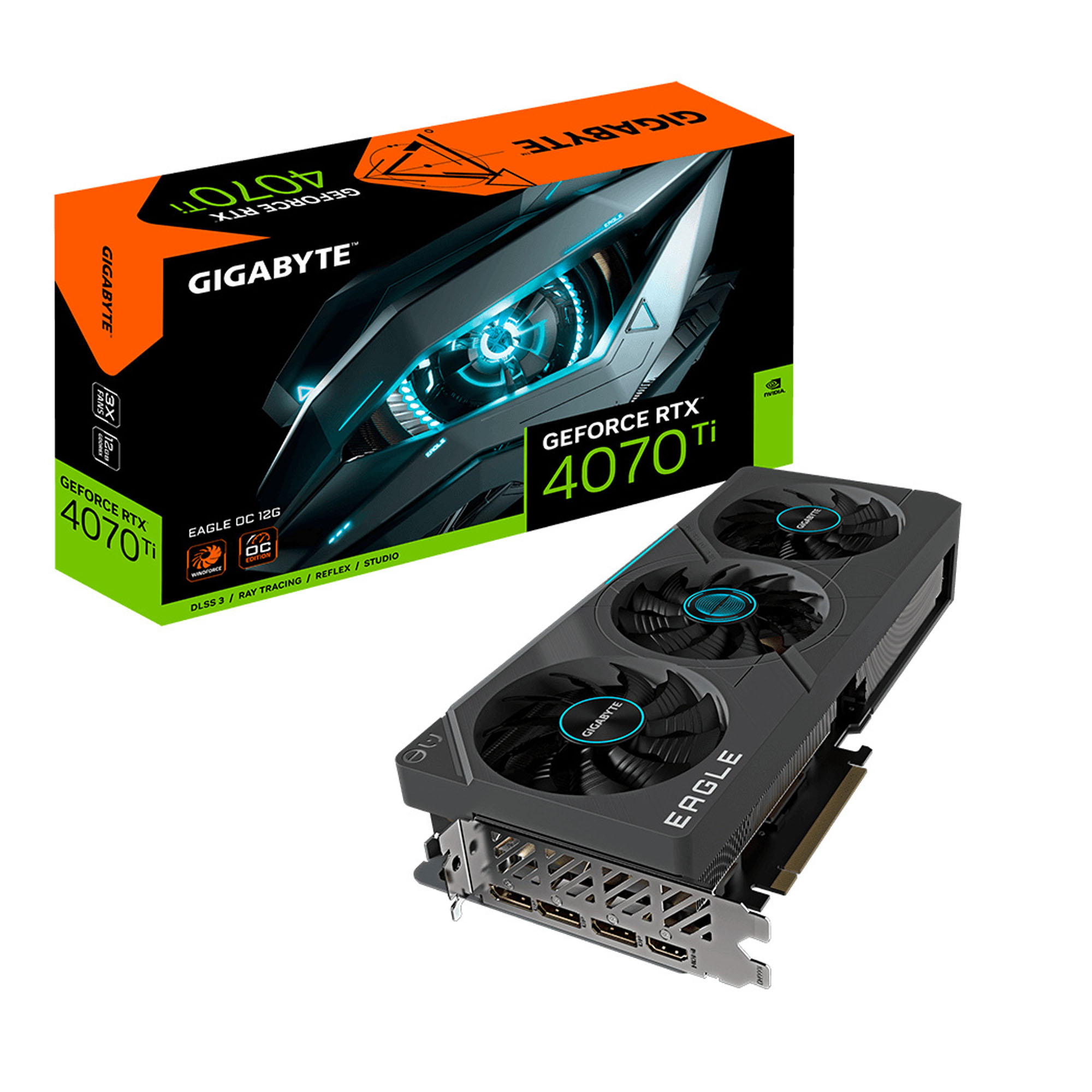 Tarjeta de Video Gigabyte NVIDIA GeForce RTX 4070 Ti EAGLE OC 12G 12GB GDDR6X PCI Express 4.0