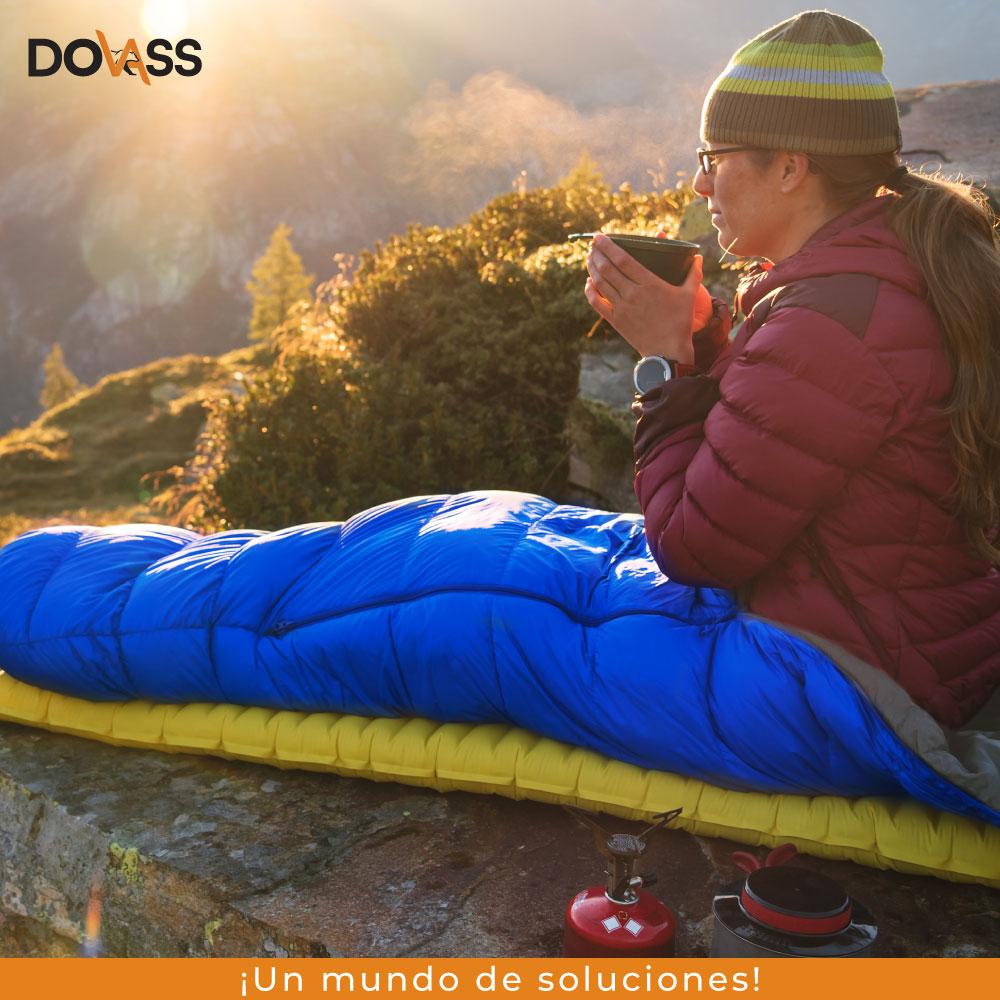 Bolsa para Dormir Sleeping Bag Tipo Colchoneta De 220 Cm De Alto por 75 Cm De Ancho Ideal para Acampar y para Viajes Perfecto para Cualquier Aventura al Aire Libre