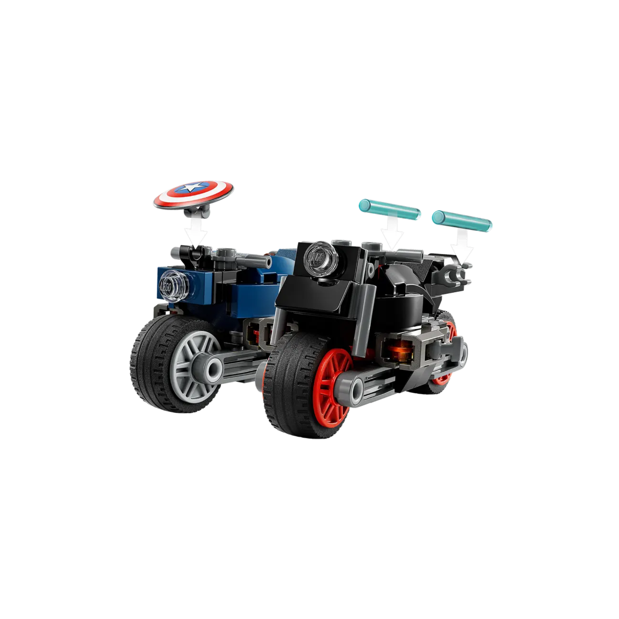 Lego 76260 Motos de Viuda Negra y el Capitán América