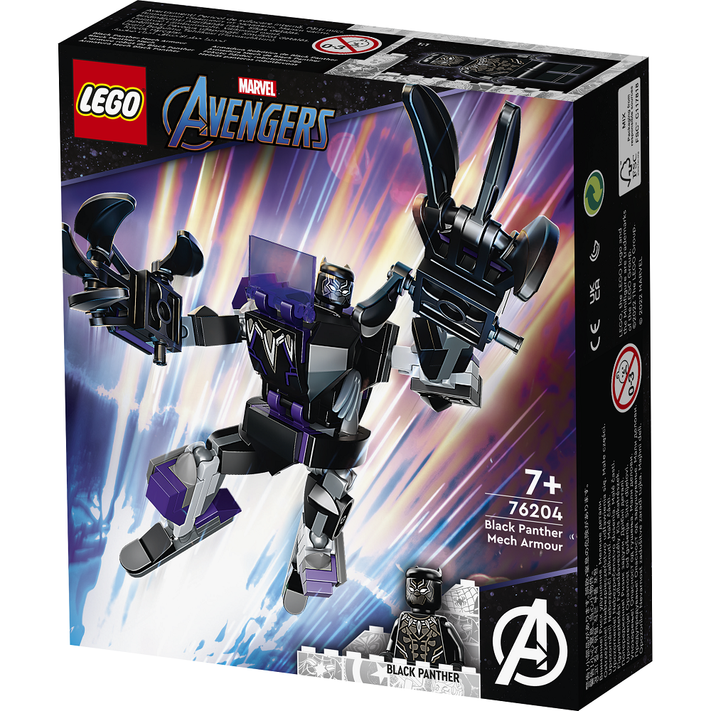 Lego Avengers Armadura Robótica de Pantera Negra 124pzs