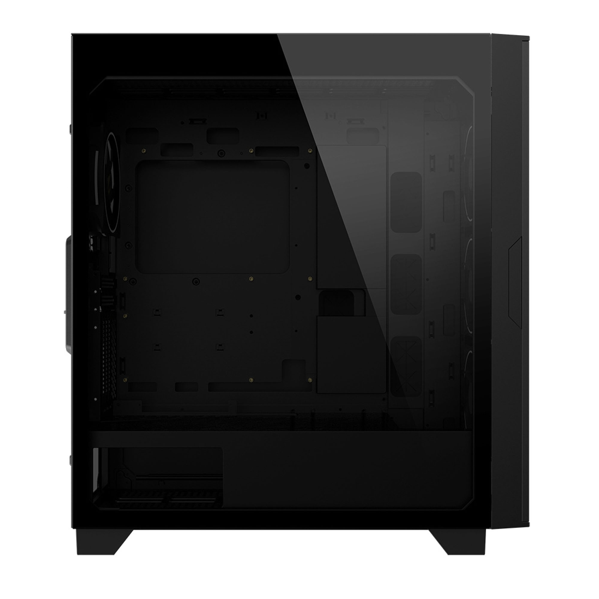 Gabinete AORUS C500 Glass con Ventana RGB Midi-Tower Mini-ITX USB 3.0 sin Fuente ARGB Negro