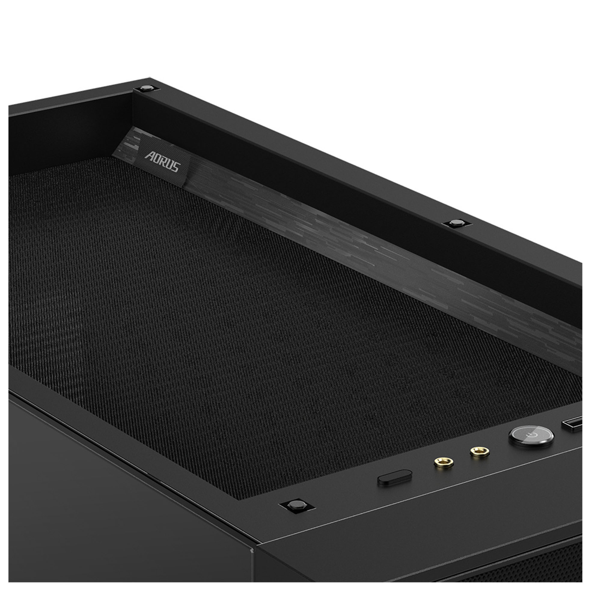 Gabinete AORUS C500 Glass con Ventana RGB Midi-Tower Mini-ITX USB 3.0 sin Fuente ARGB Negro