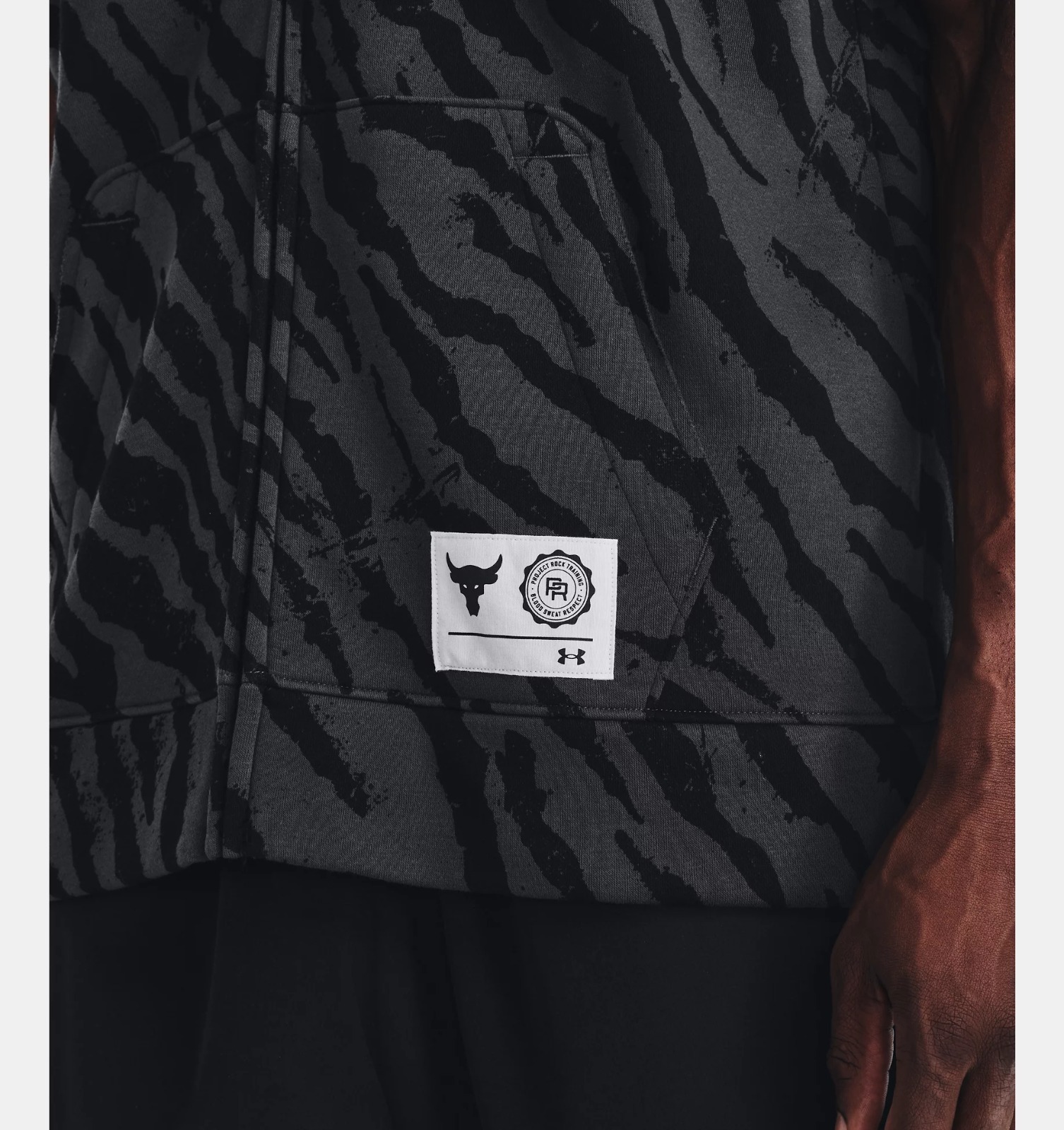 Sudadera Sin Manga Under Armour Project Rock Rival Full Zip