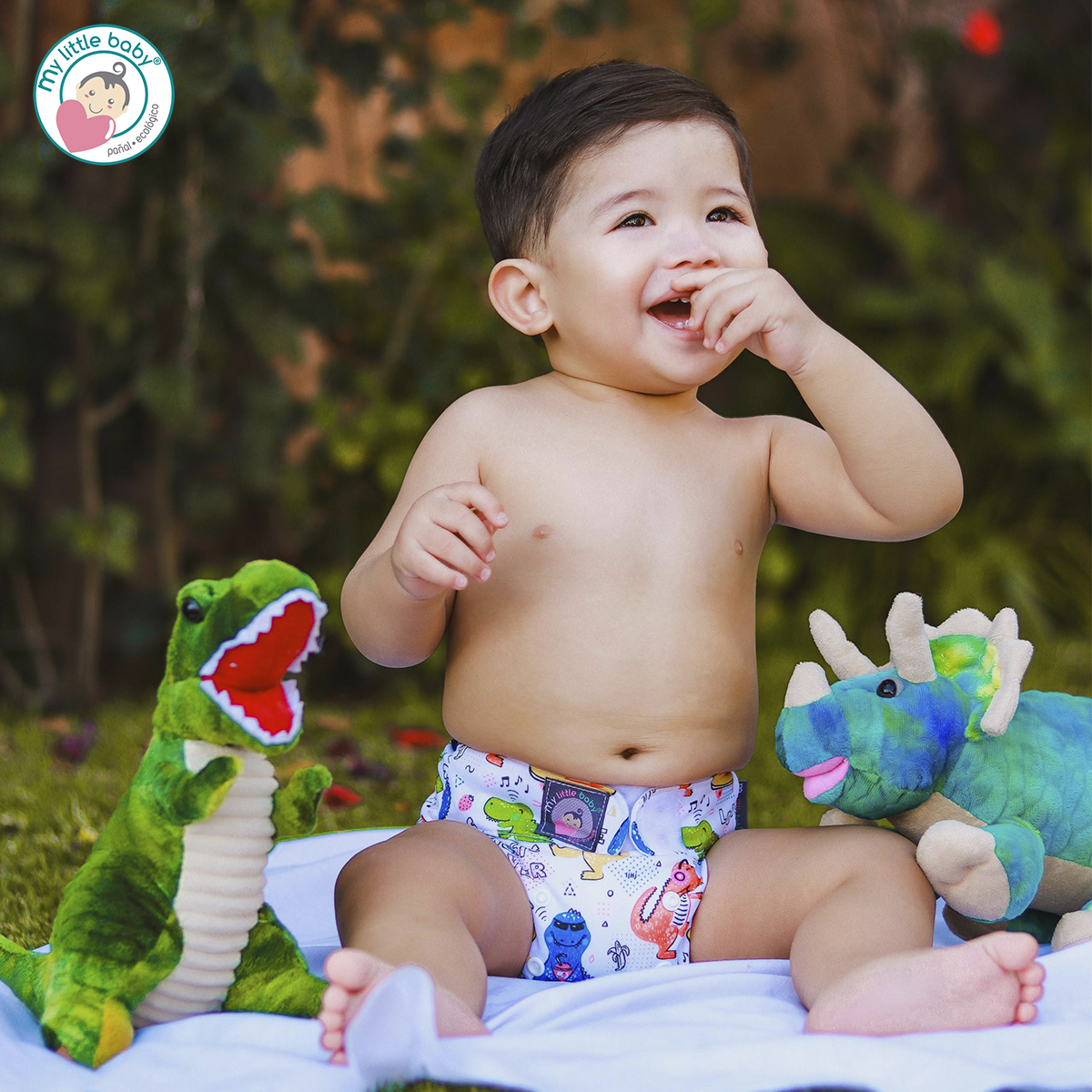 Pack 5 pañales ecológico 5G niño+ 1 Detergente +1 Rollo de bambú +1 wetpad