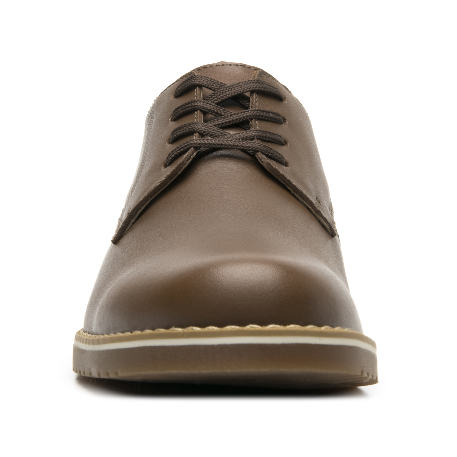 Zapatos Derby Escolar Para Niños Flexi Piel Lisa 50914 Tan