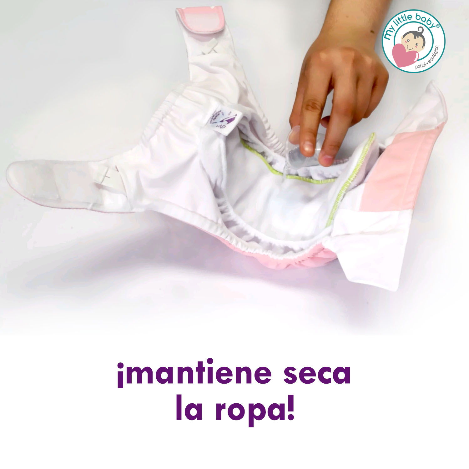 Pack 5 pañales ecológico 5G niño+ 1 Detergente +1 Rollo de bambú +1 wetpad