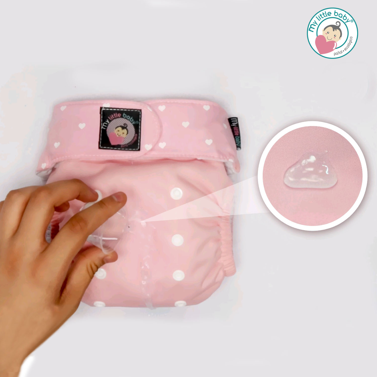 Pack 5 pañales ecológico 5G niño+ 1 Detergente +1 Rollo de bambú +1 wetpad