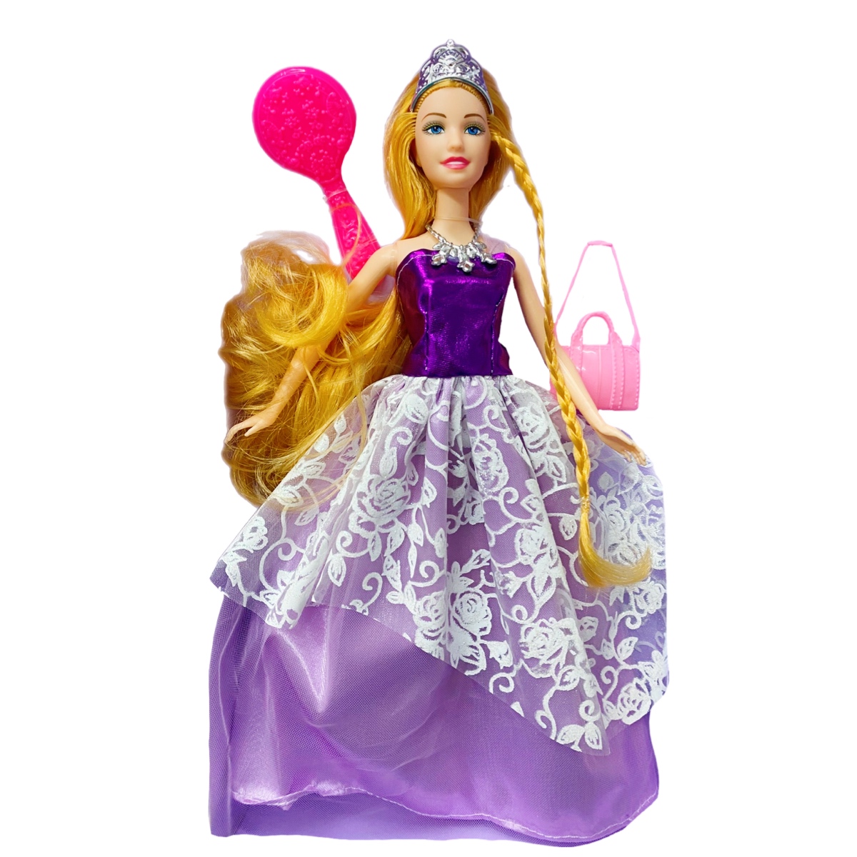 Muñeca Princesa Con Vestido Y Accesorios Atinil