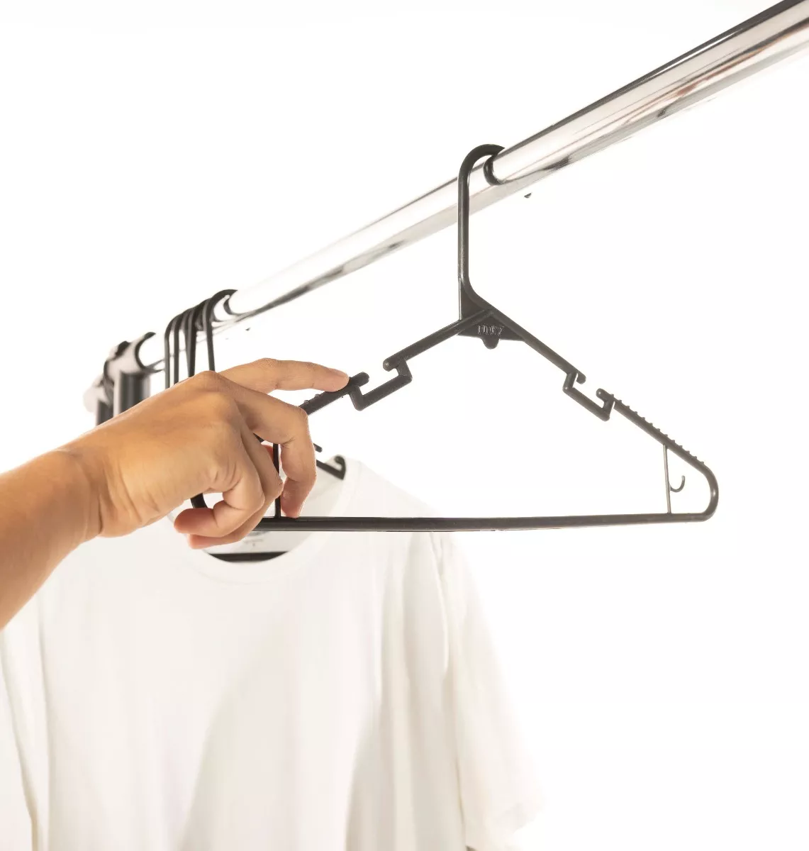 Ganchos Infantil para Ropa 100 pz Negro