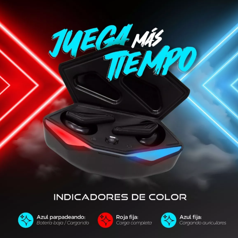 Auriculares inalámbricos outlet luz roja fija