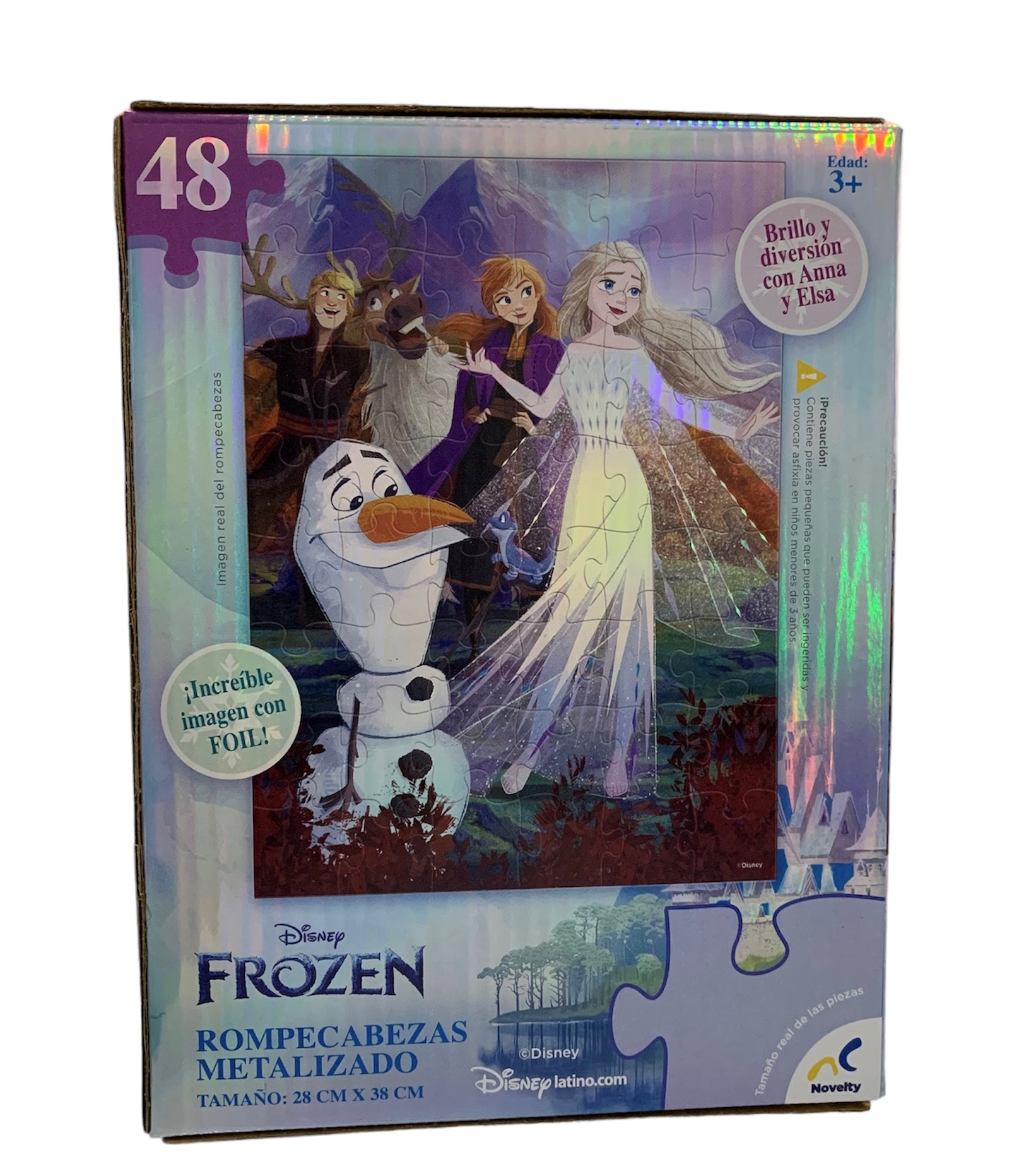 Rompecabezas Frozen 48 Piezas Metalizado 