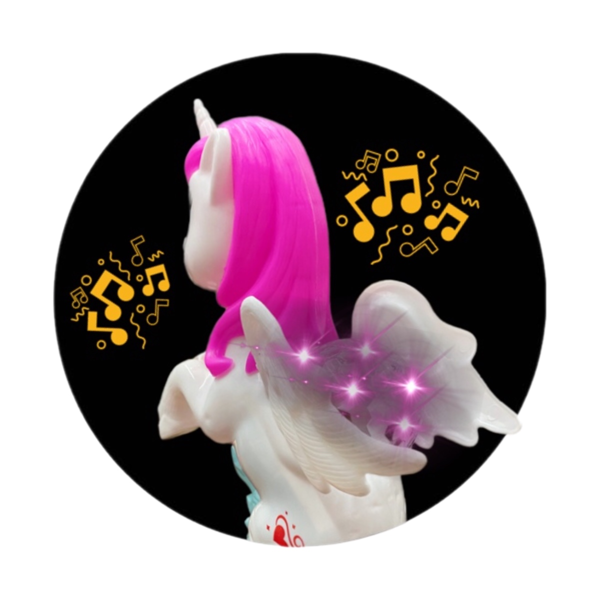 Varita Cetro Musical Unicornio Giratorio Luces Led Juguetes