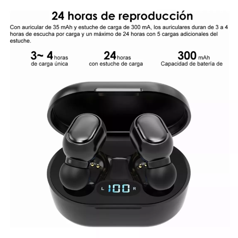 Audífonos Inalámbricos E7s Tws Estéreo Con Bluetooth.
