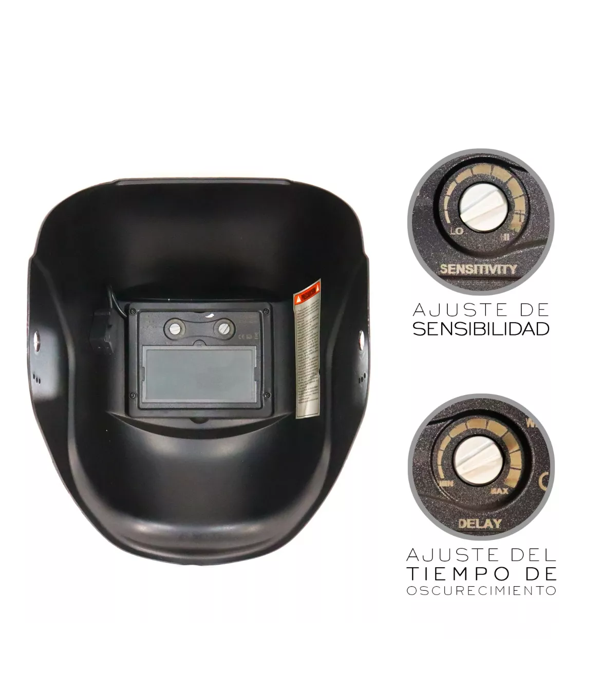 Careta De Soldar Automatica Profesional Mod. 1 Rojo Llamas calavera