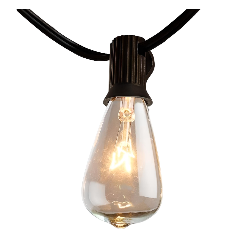Guirnalda De Luces 25+2 St-38 Focos Exterior Vintage Jardin