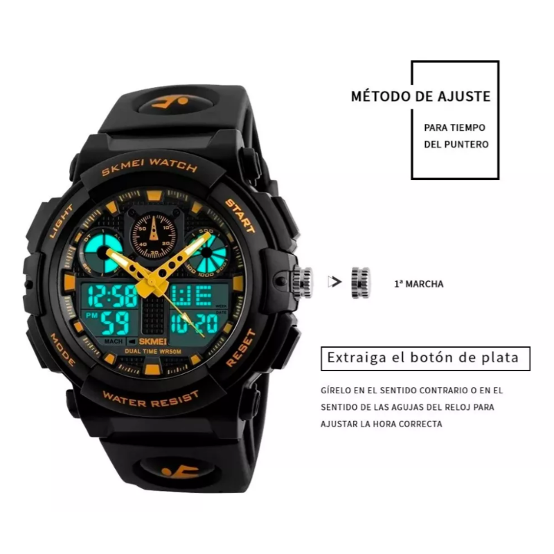 Reloj Digital Tipo Militar Hombre Sport Navy Seal Sumergible