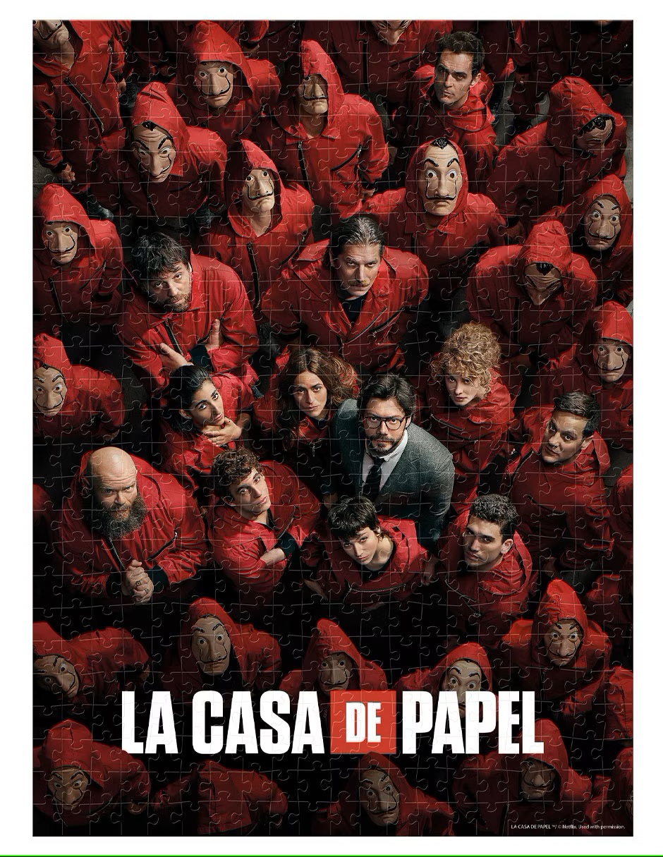 Rompecabezas La Casa de Papel 500 Piezas Coleccionable