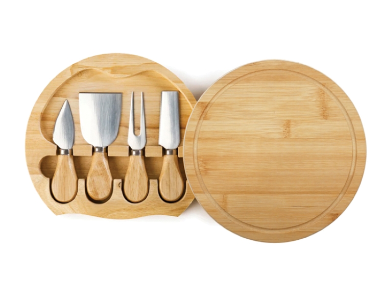 Tabla con asa giratoria para cortar queso y carnes frías