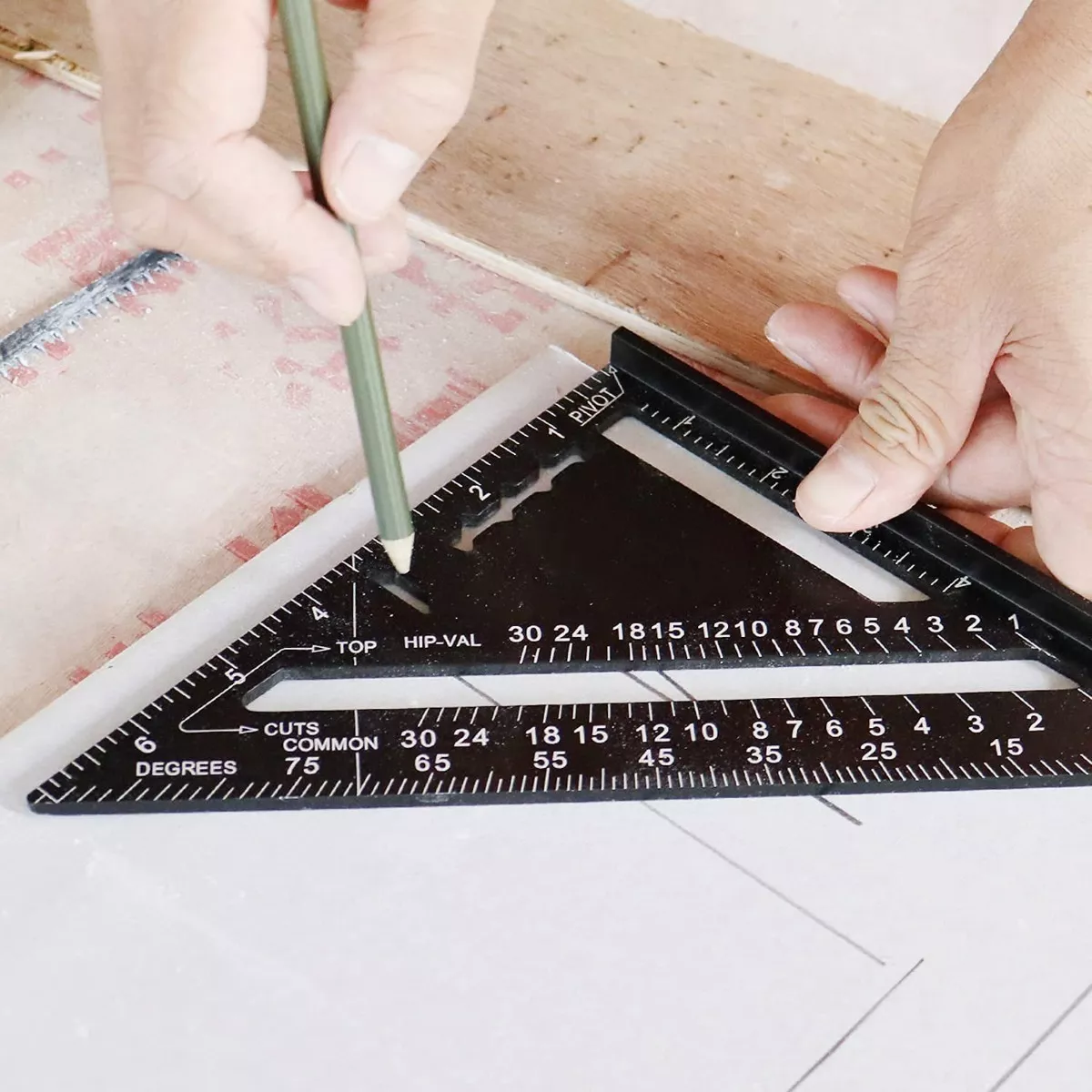 Escuadra Rapida Universal Aluminio 7 17cm Para Carpintero