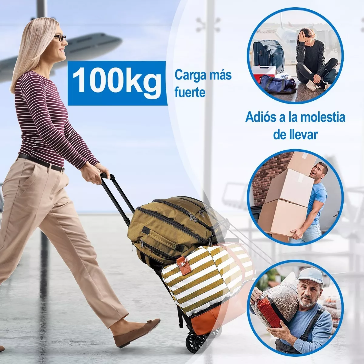 Diablo De Carga Plegable Con Extensible Capacidad 100 Kg