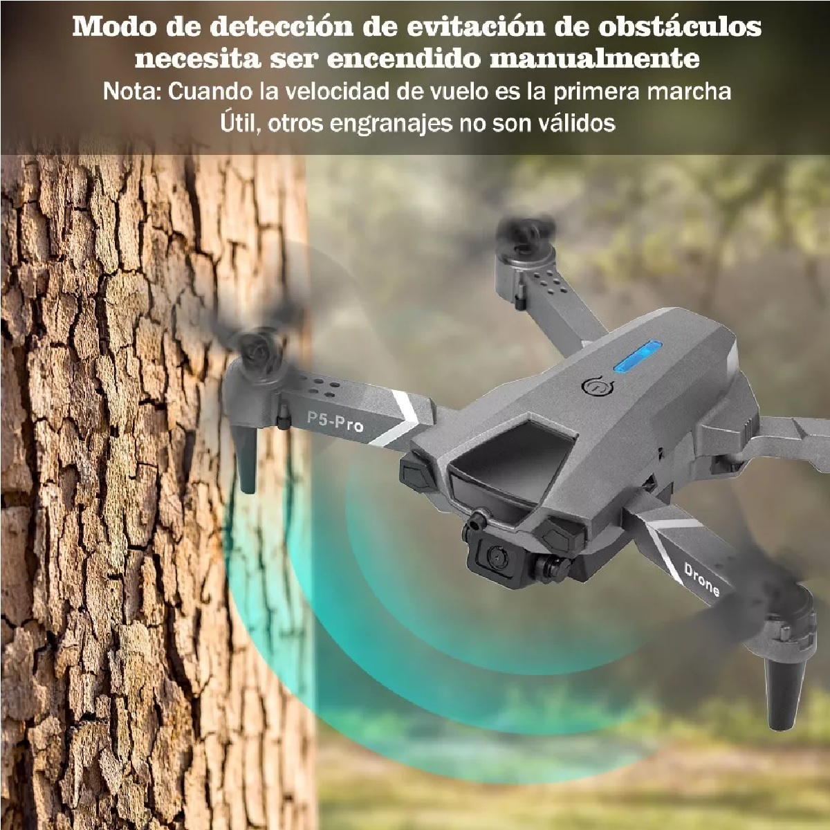 Mini Drone Plegable Con Cámara Evasión Automática Obstáculos
