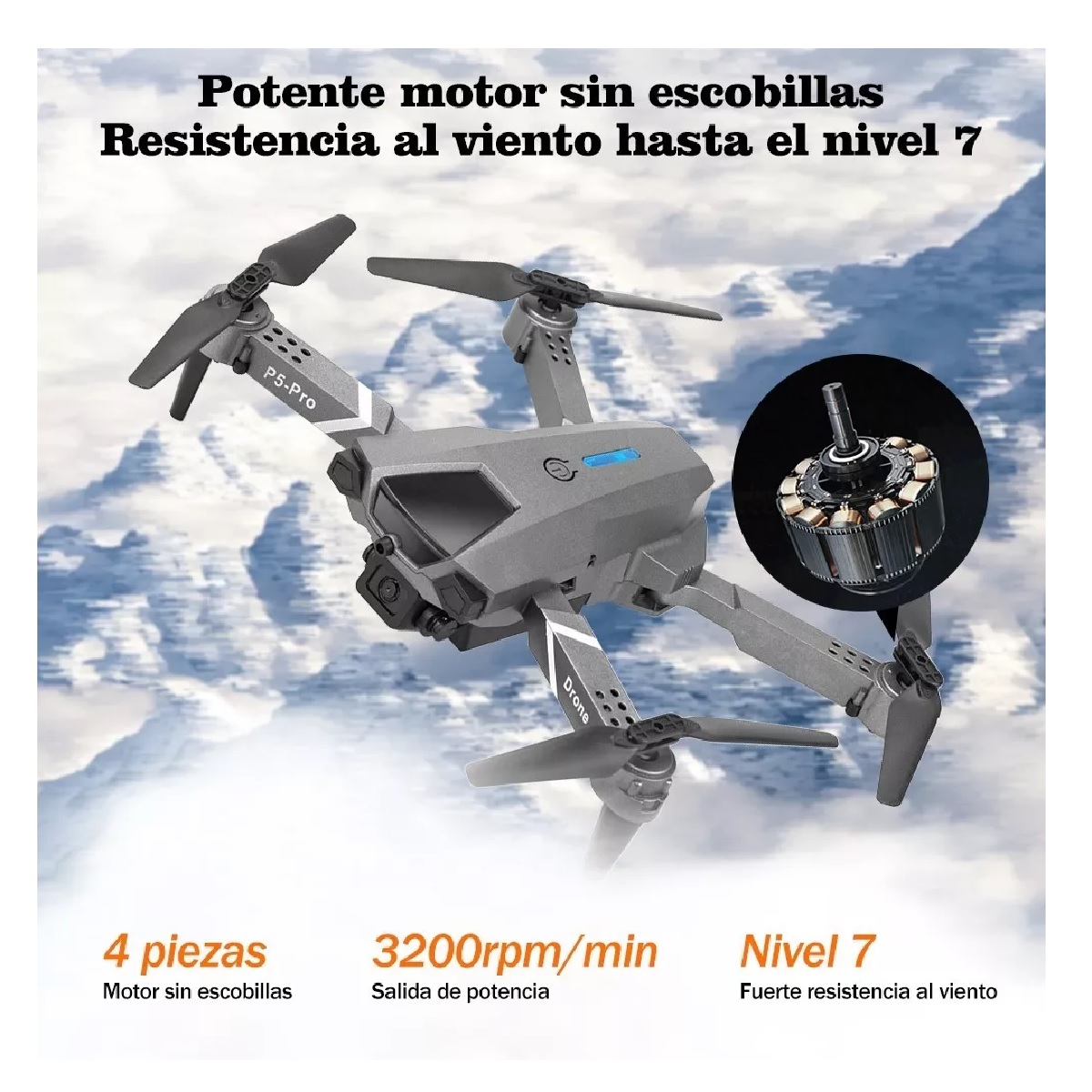 Mini Drone Plegable Con Cámara Evasión Automática Obstáculos