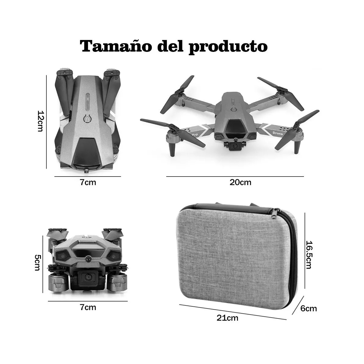 Mini Drone Plegable Con Cámara Evasión Automática Obstáculos