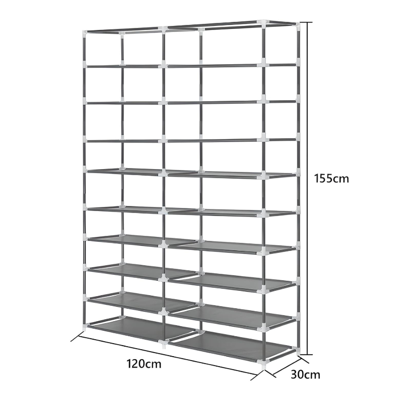 Zapatera Organizador Zapatos 54 pares 9 niveles Marco De Metal