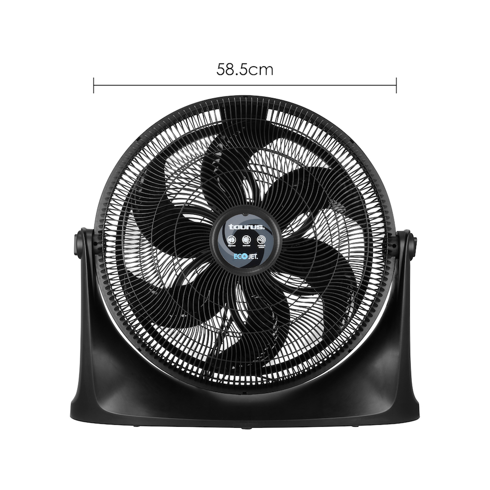 Ventilador 2 en 1 de Piso Pared 20 Pulgadas 3 Velocidades 5 Aspas Rush Ventilador con rejillas de plástico