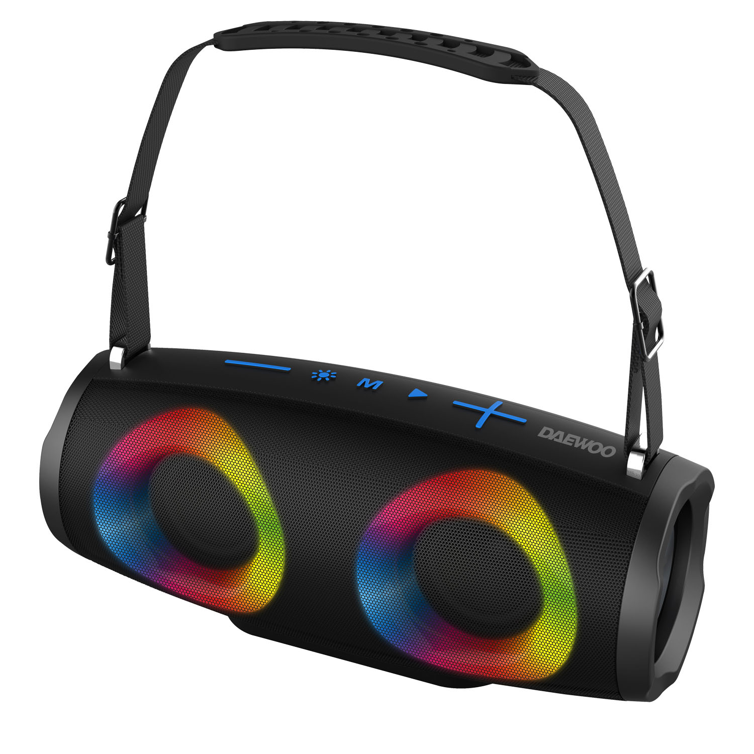 Bocina Bafle Portátil Bluetooth Inalámbrica Daewoo Luz Rgb DW220