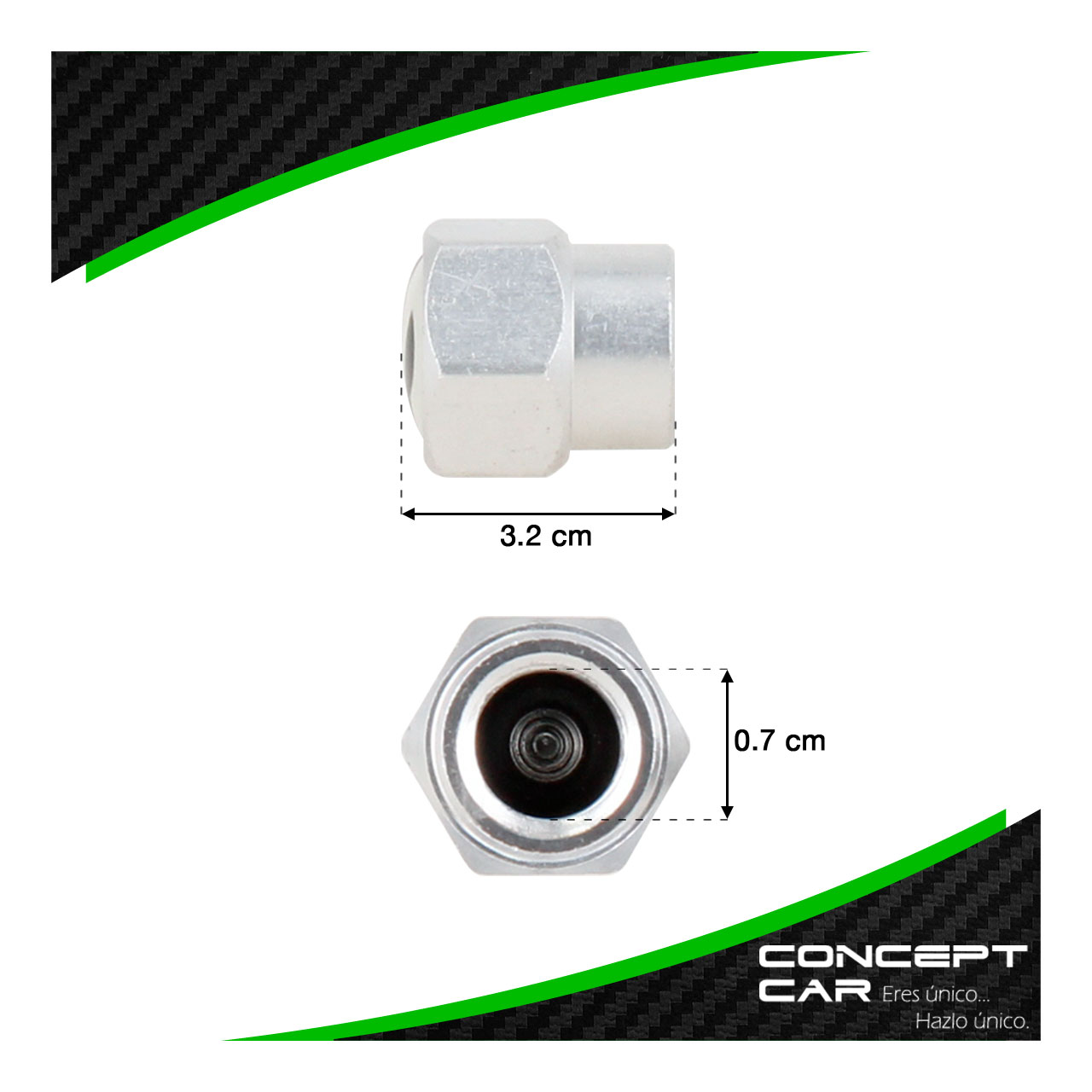 Juego 5 Tapones Para Valvula Cubrepivotes Universal Sparco