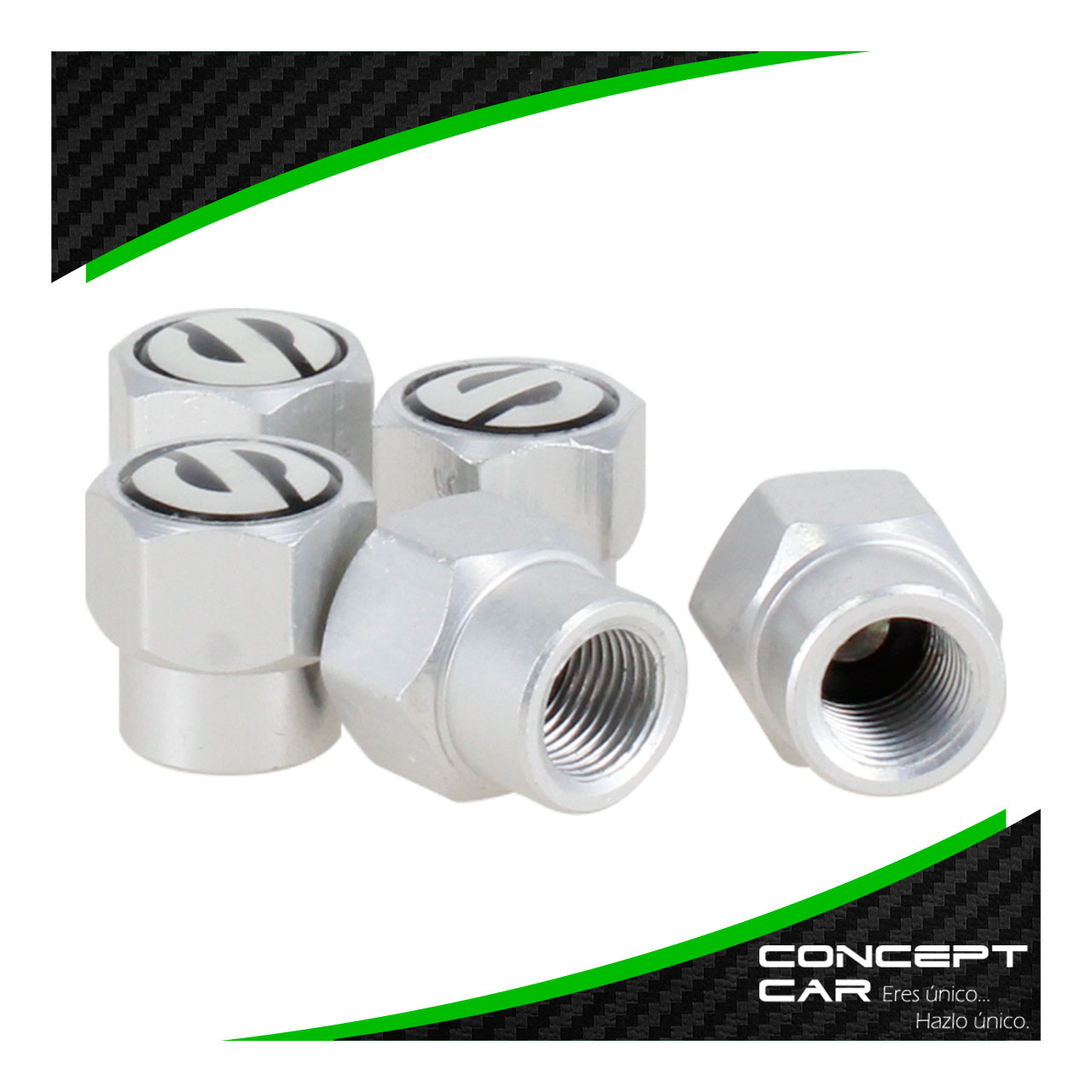 Juego 5 Tapones Para Valvula Cubrepivotes Universal Sparco