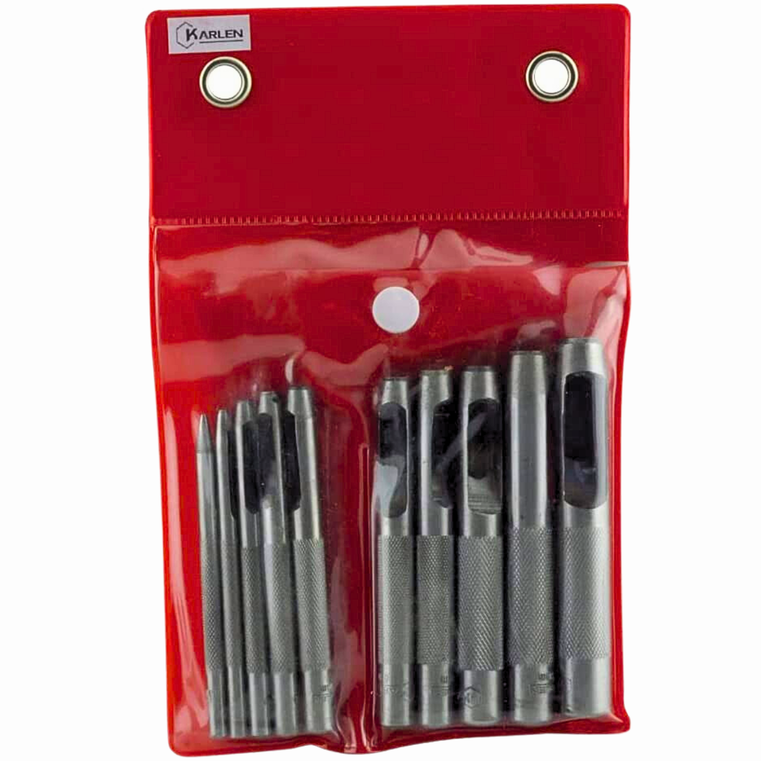 Juego De Sacabocados De 1 A 10mm 10 Unidades Son perfectos para Hacer Agujeros en Correas, Cinturones, Bolsos y Otros artículos de Cuero De Acero Al Carbón con Tratamiento Térmico