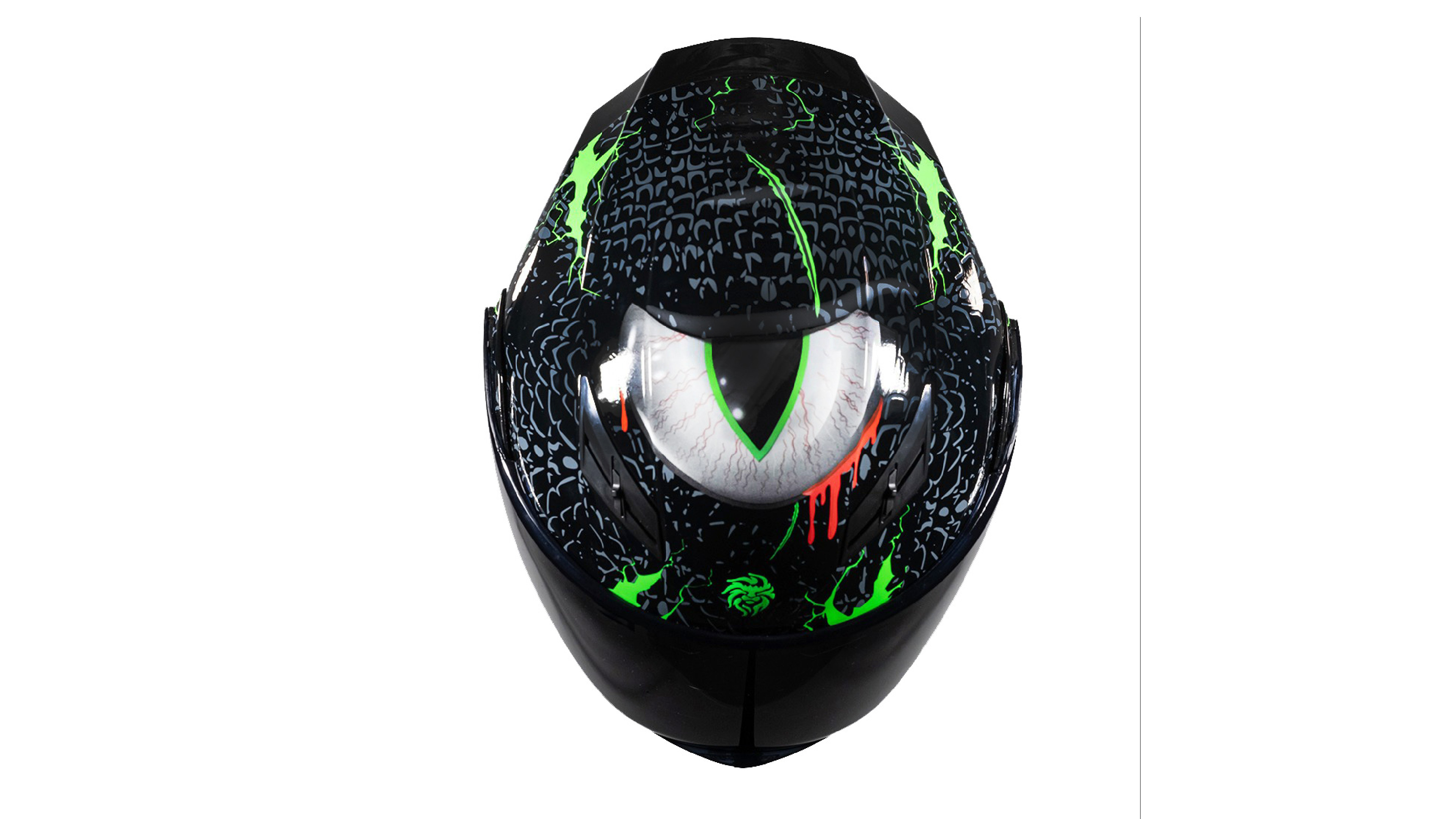 Casco kov Troll Estelar ABATIBLE Negro para Moto Brilla EN LA OBSCURIDAD Certificado Dot