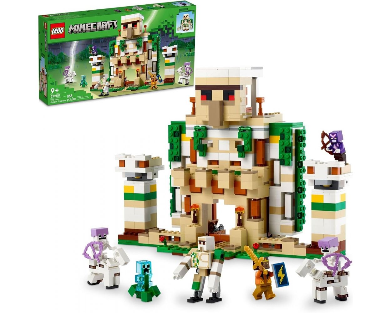  Lego Minecraft La Fortaleza del Gólem de Hierro 21250