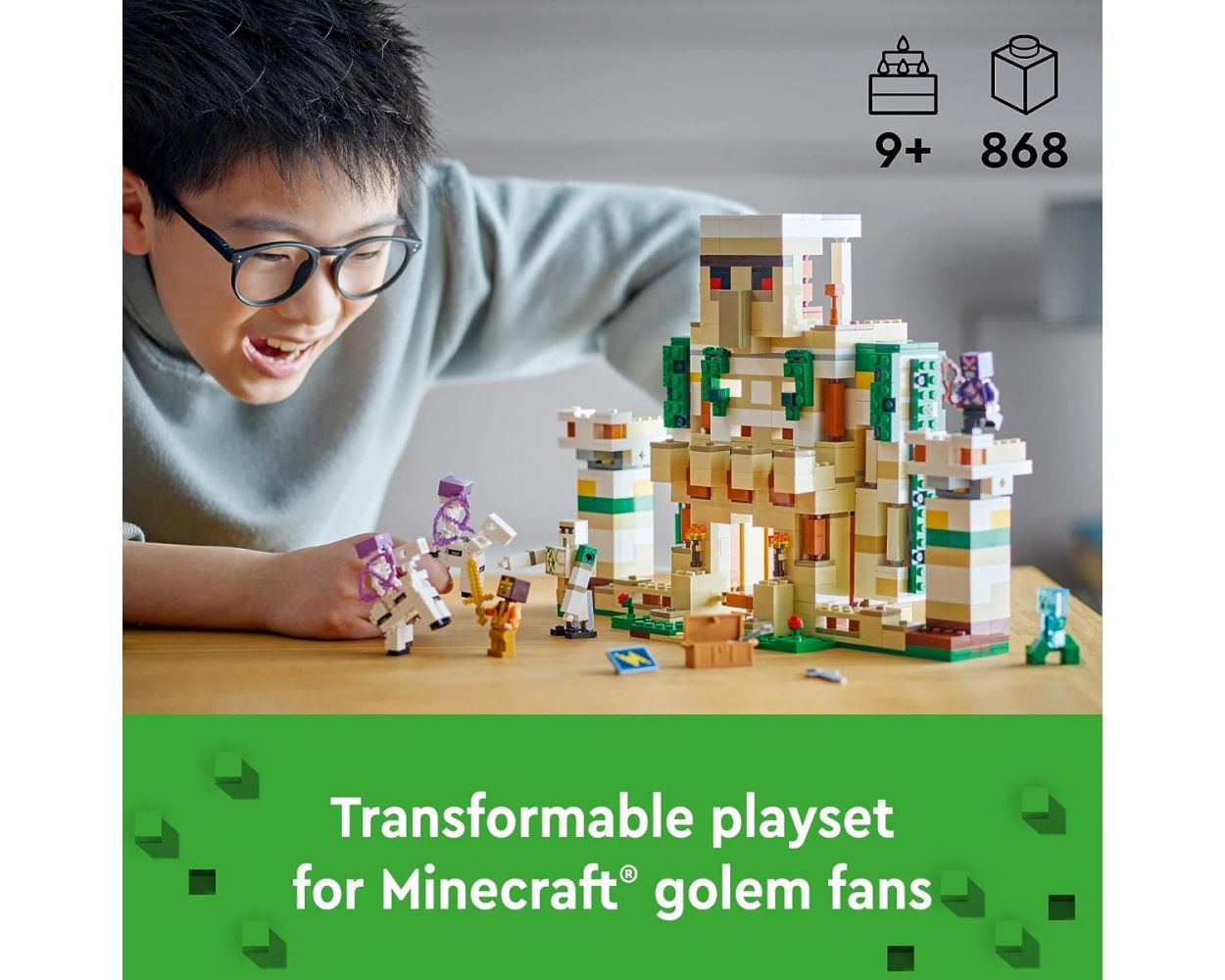  Lego Minecraft La Fortaleza del Gólem de Hierro 21250