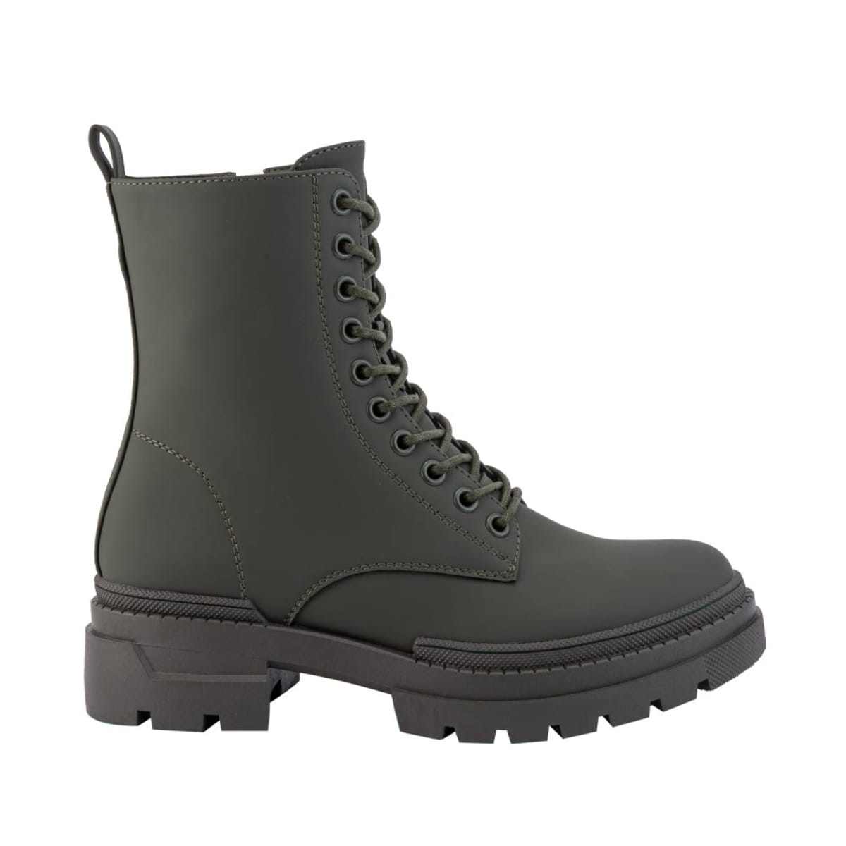 Botas militares Goodyear de nobuck color verde olivo, mod. 1087424