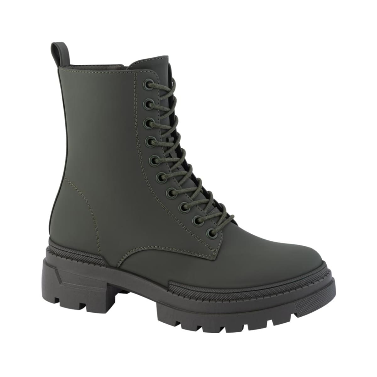 Botas militares Goodyear de nobuck color verde olivo, mod. 1087424