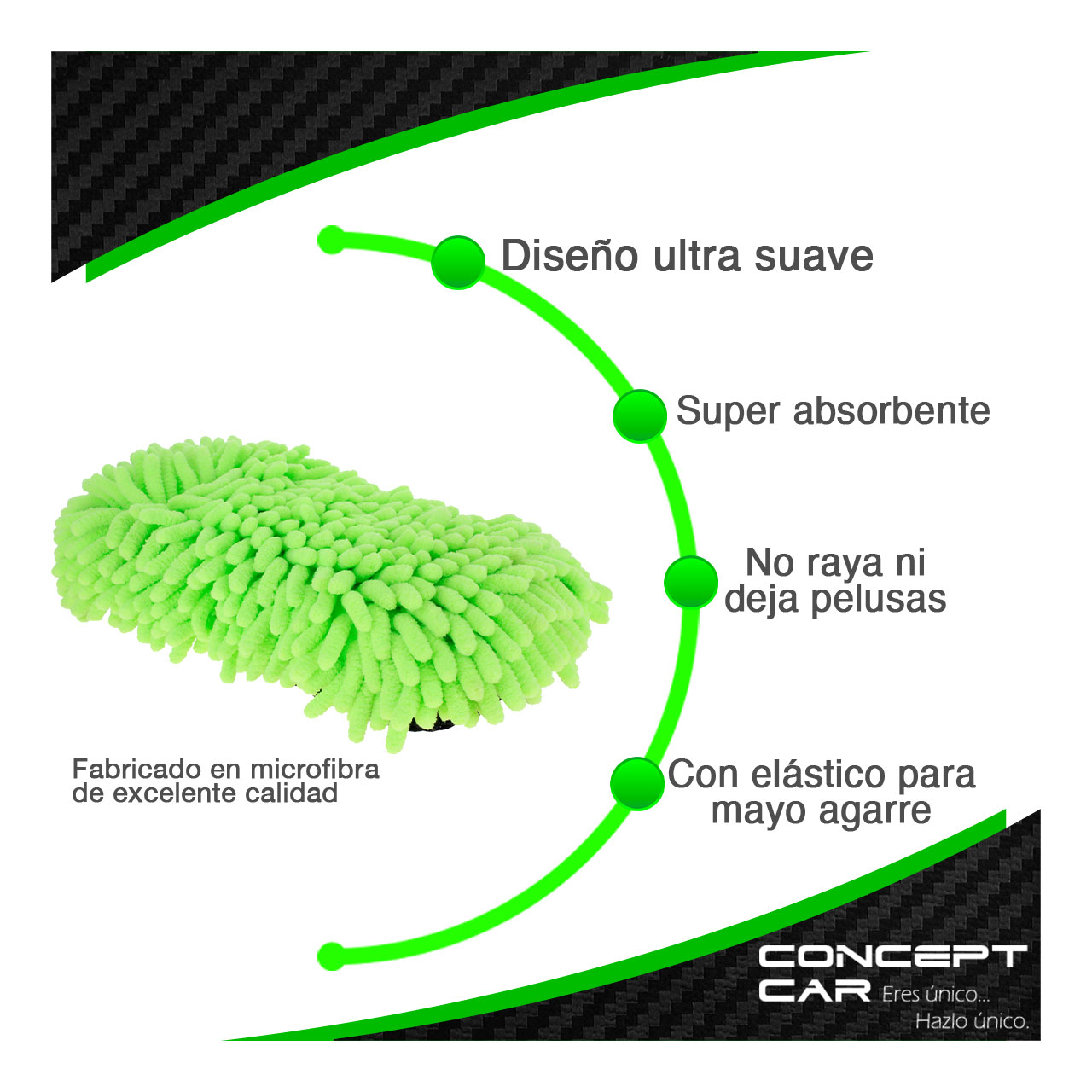 Esponja De Miicrofibra 2 En 1 Para Lavado Auto Camioneta
