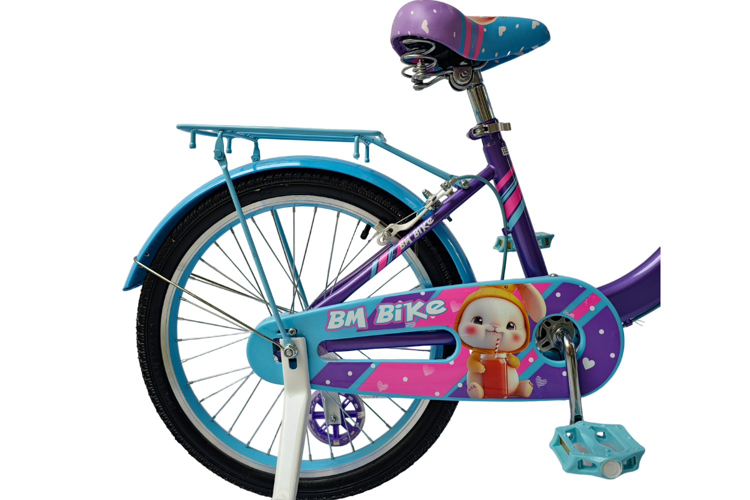 Bicicleta para Niña R-20 Morada-Azul Cielo