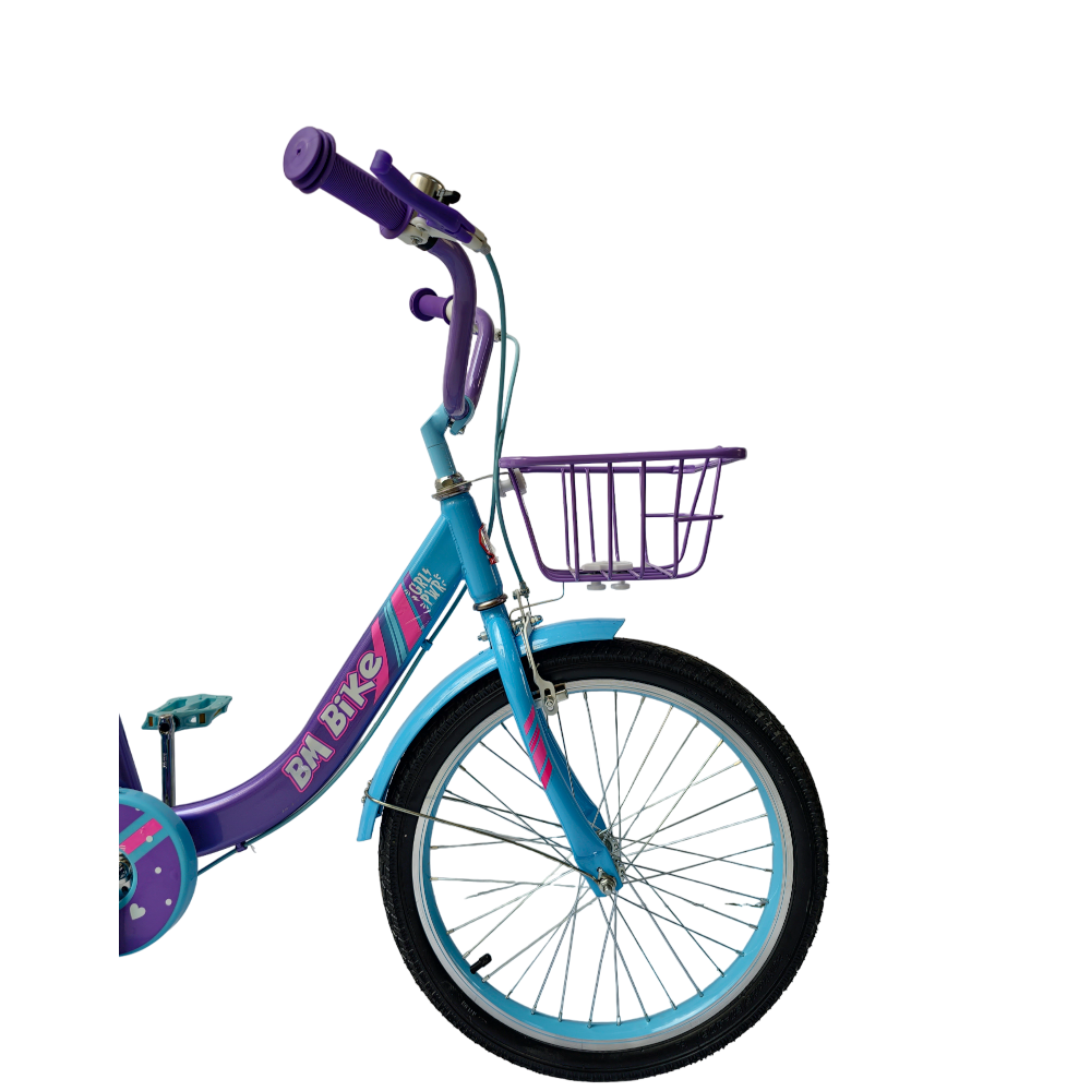 Bicicleta para Niña R-20 Morada-Azul Cielo