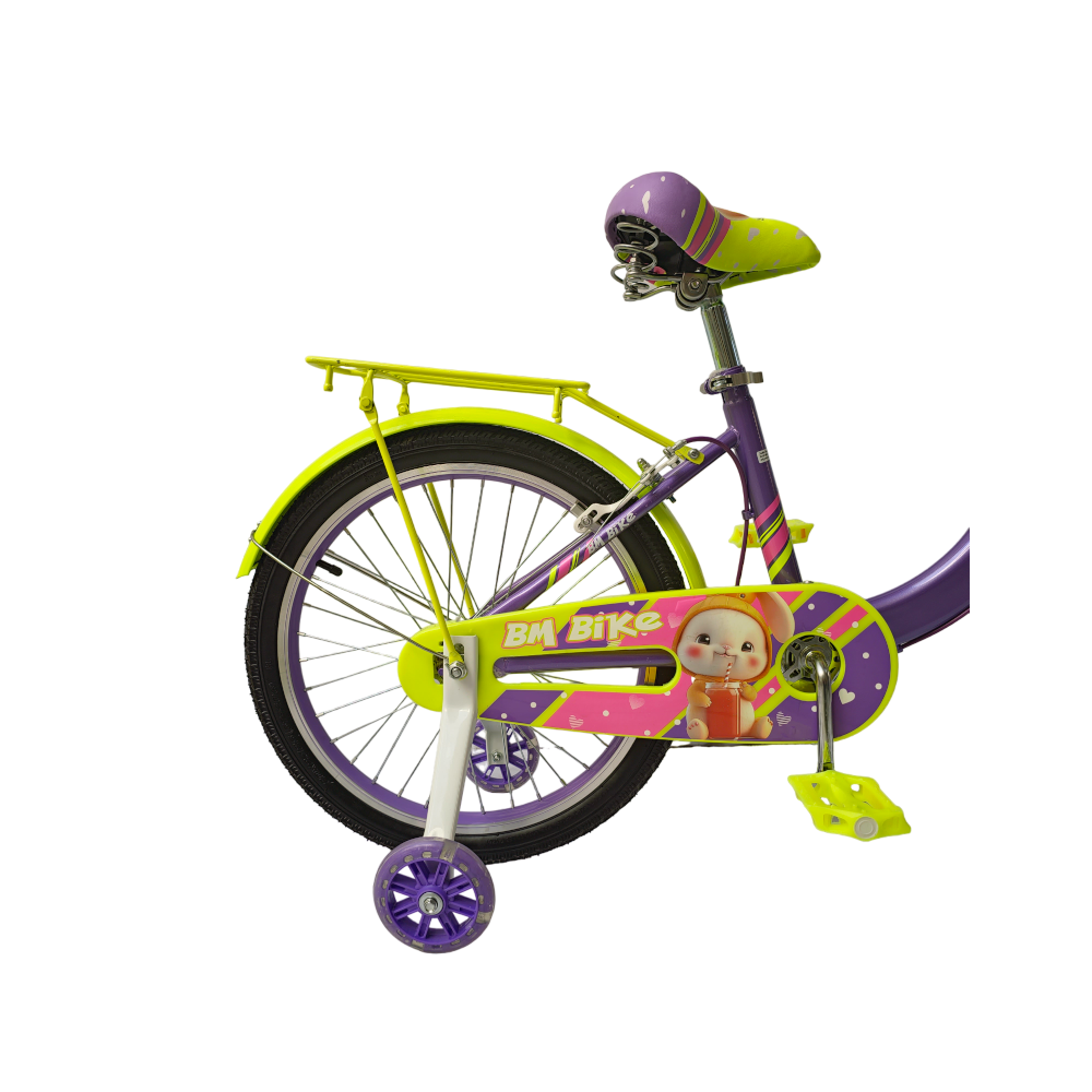 Bicicleta para Niña R-20 Morada-Verde Limon