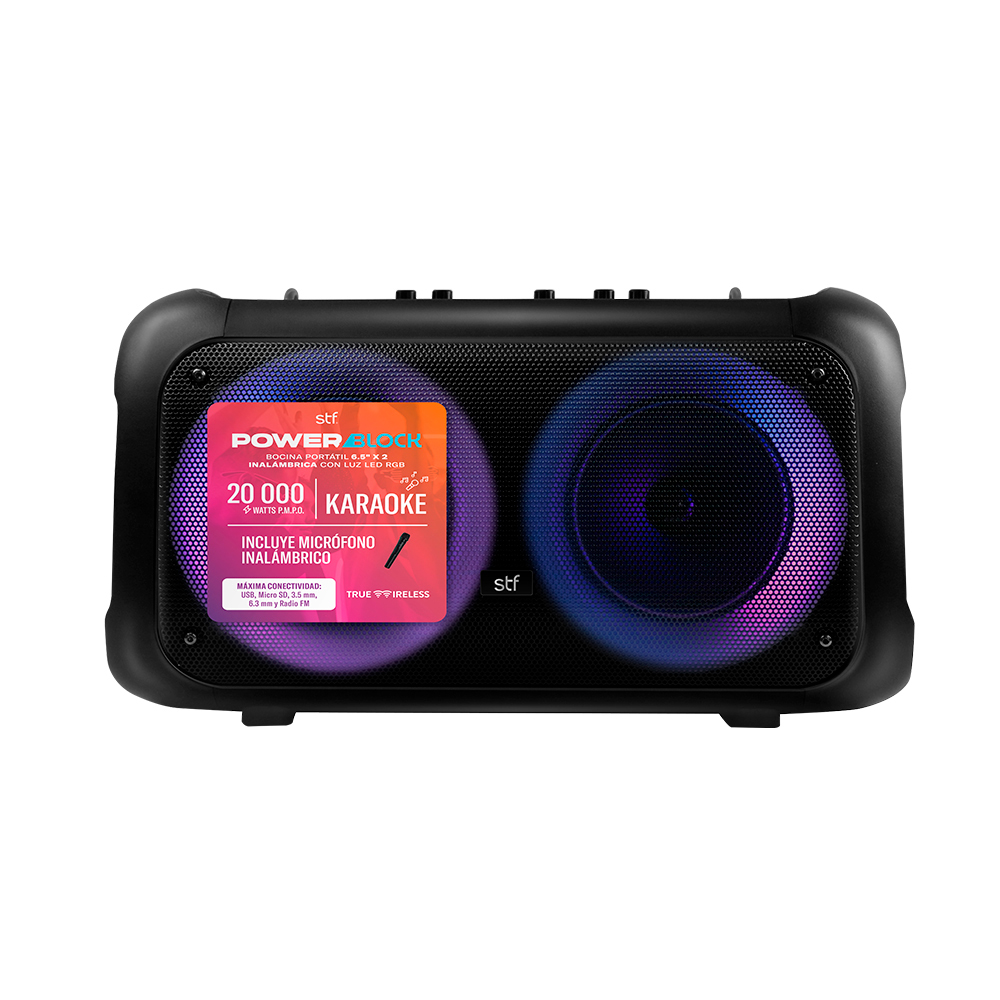 Bocina Inalámbrica Portátil Power Block Stf 6.5" 