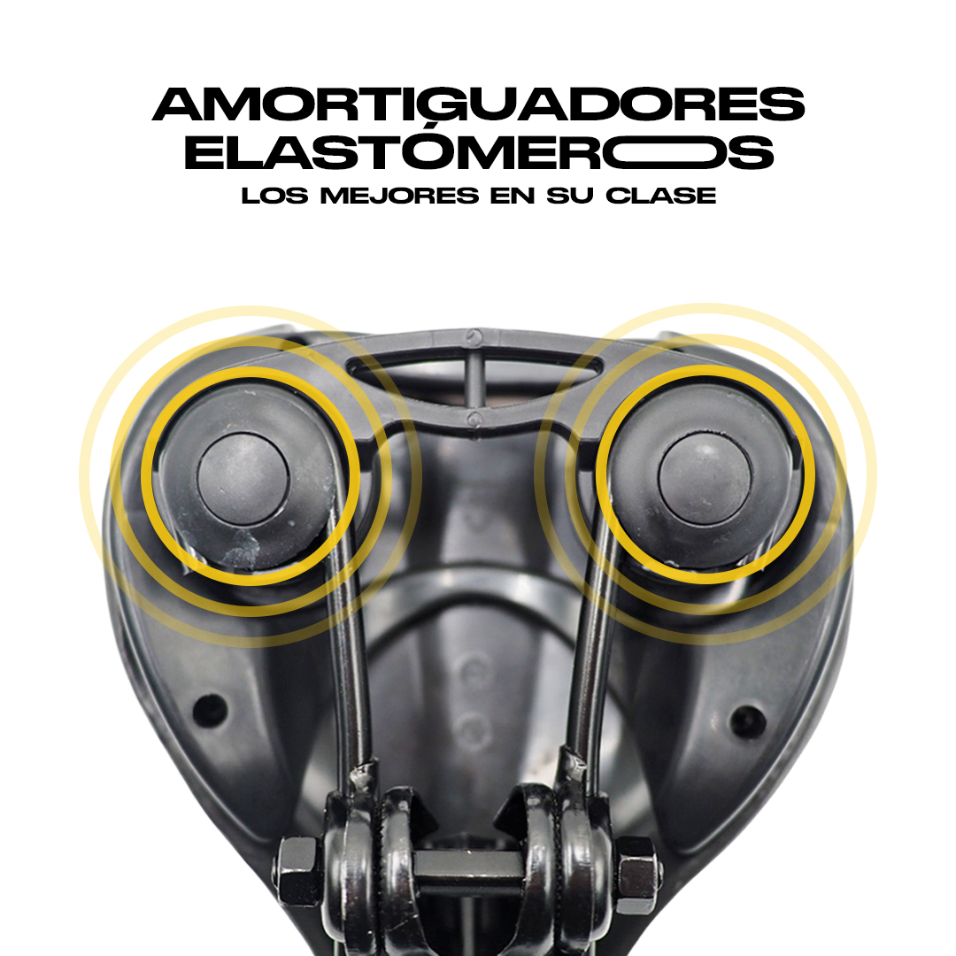 Asiento Bicicleta De Gel Sport Racer Mtb Con Elastómeros