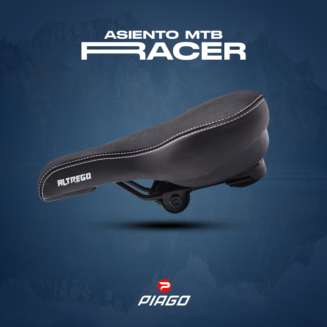 Asiento Bicicleta De Gel Sport Racer Mtb Con Elastómeros