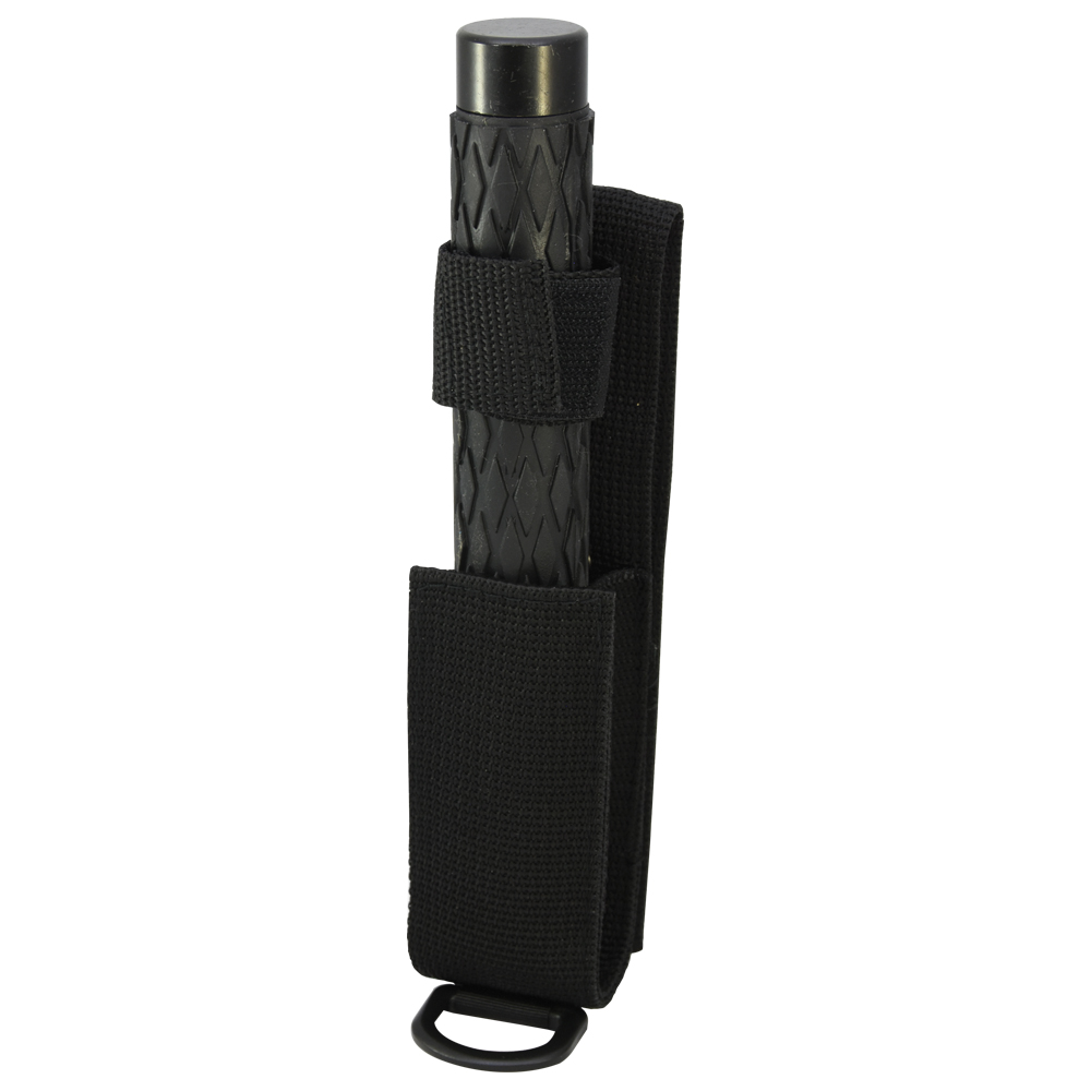 Baston de Acero 21 Pulgadas 525mm Mango forrado de hule en color negro Su mecanismo le permite con solo un impulso hacia el frente sale la barra de acero Ideal para protección personal