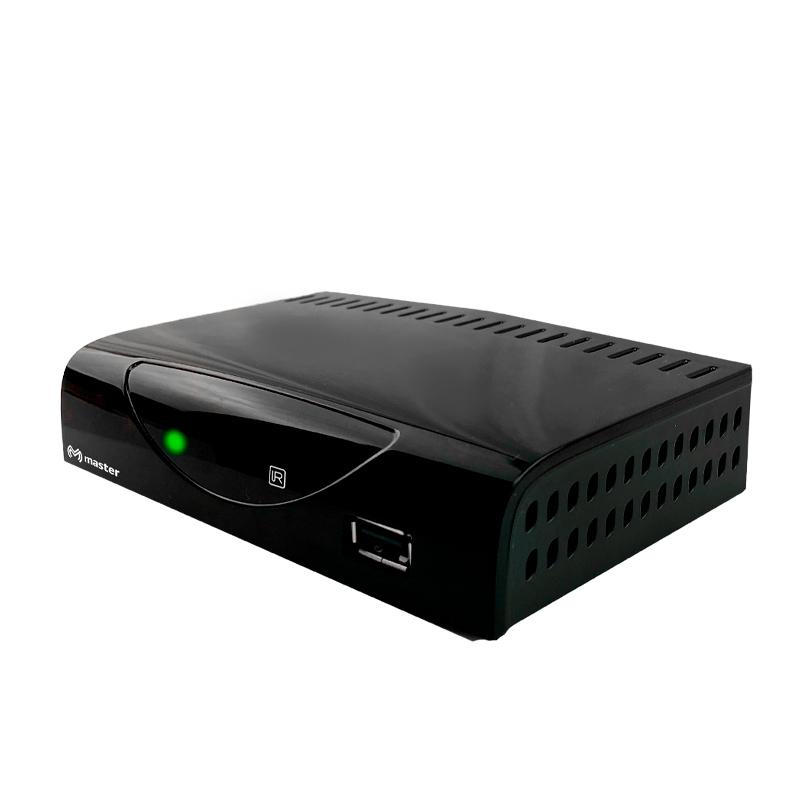 Caja con 20 Piezas en Presentación Individual de Convertidor y Decodificador de Señal de TV Digital a Analógica para TV Clasicas con Grabador de Programas Master TDT-RECORDX20