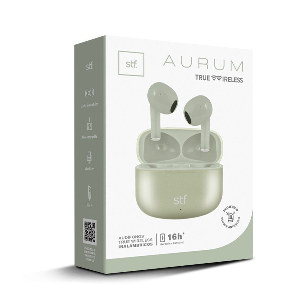 Audífonos TWS Aurum Stf  Color Verde 