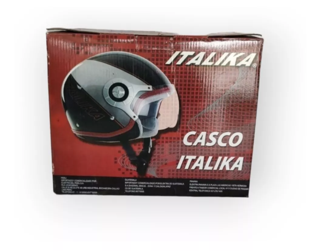 Casco Para Moto Italika Nuevo Modelo 3/4 2011 Mica Y Dot