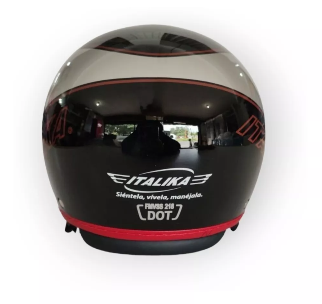 Casco Para Moto Italika Nuevo Modelo 3/4 2011 Mica Y Dot